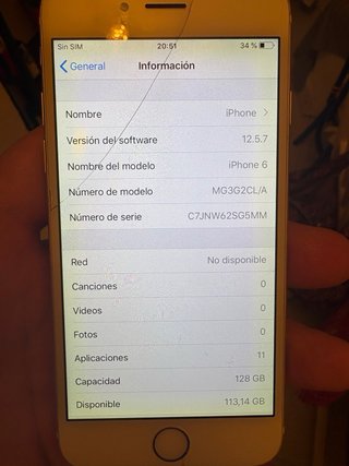 iPhone 6 128GB Plata