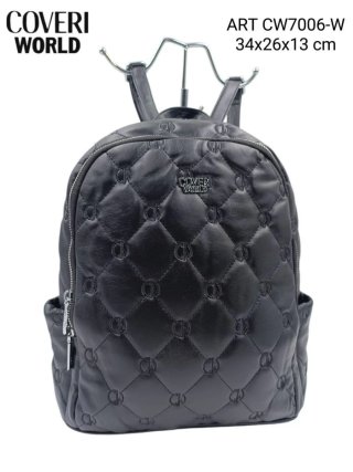 Zaino Coveri World nero trapuntato