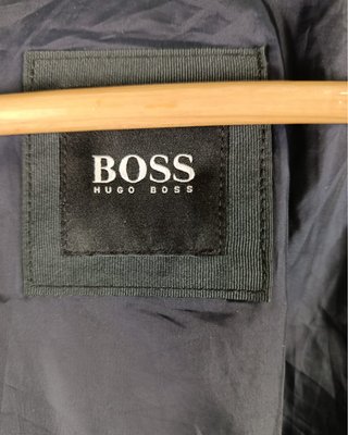 Chaqueta Bomber BOSS Negra Impermeable Talla XL