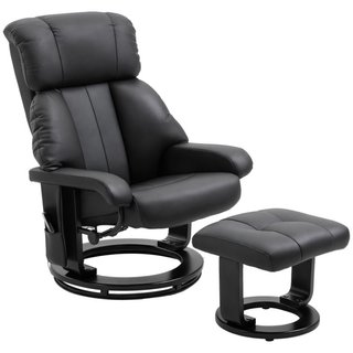 Poltrona Relax Reclinabile e Massaggiante con Pouf
