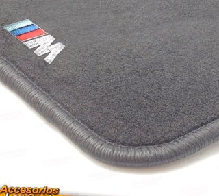 ALFOMBRILLAS SERIE 3 E36 GRIS CON LOGO RIBETE GRI