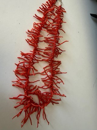 Collana Corallo Sardo Frange Rossa