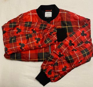 Bomber Disney Bershka a cuadros