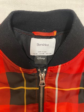 Bomber Disney Bershka a cuadros