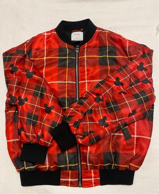 Bomber Disney Bershka a cuadros