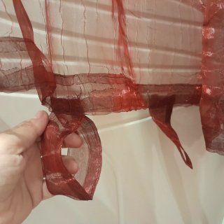 Tende organza bordeaux