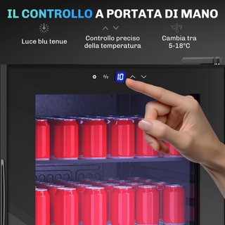 Cantinetta Frigo per Vino da 92L con Ripiani Regol