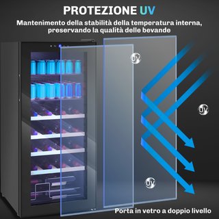 Cantinetta Frigo per Vino da 92L con Ripiani Regol