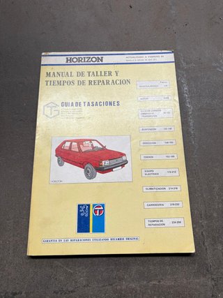 Manual Taller Talbot Horizon - tomos 1981 y 1984