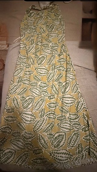 Vestido Hojas Cordon