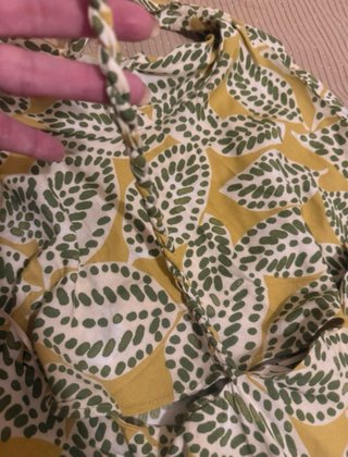Vestido Hojas Cordon