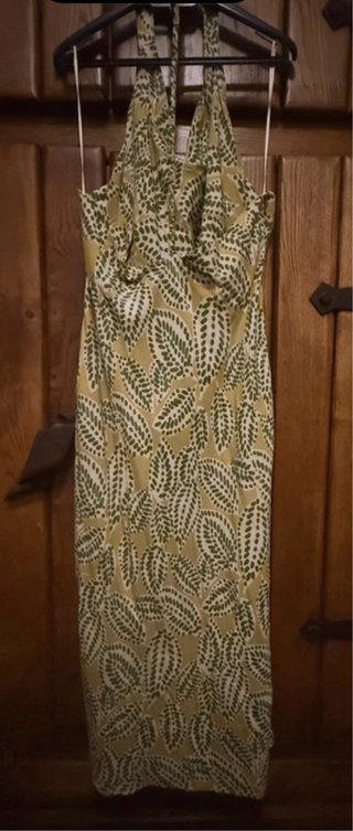 Vestido Hojas Cordon