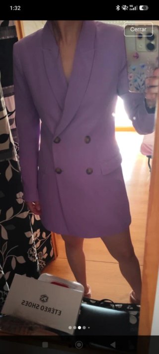 Blazer vestido lila nuevo M