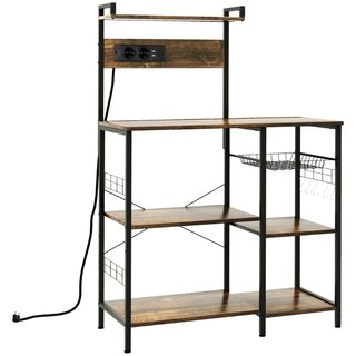 Scaffale Cucina Multipresa per Microonde con Ripia