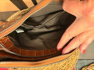 Bolso mujer Parfois piel y ante
