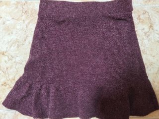 Falda punto Bershka cinturón Talla M
