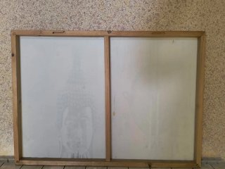 Cuadro Buda Zen Moderno Rojo Negro