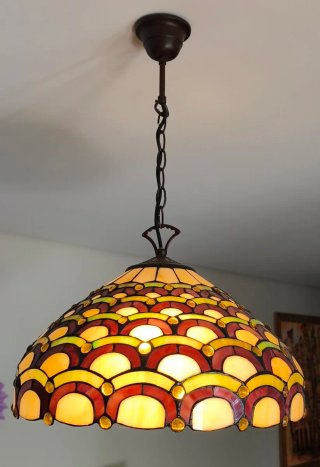Lámpara colgante estilo Tiffany