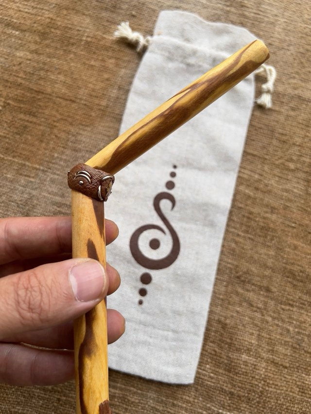 Tepi soplador de rapé madera de palosanto
