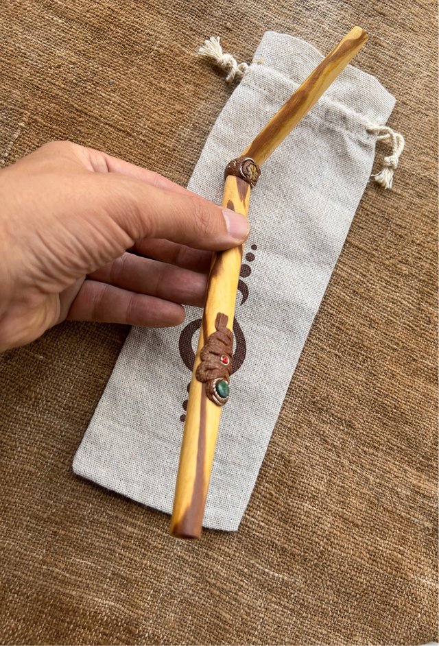 Tepi soplador de rapé madera de palosanto