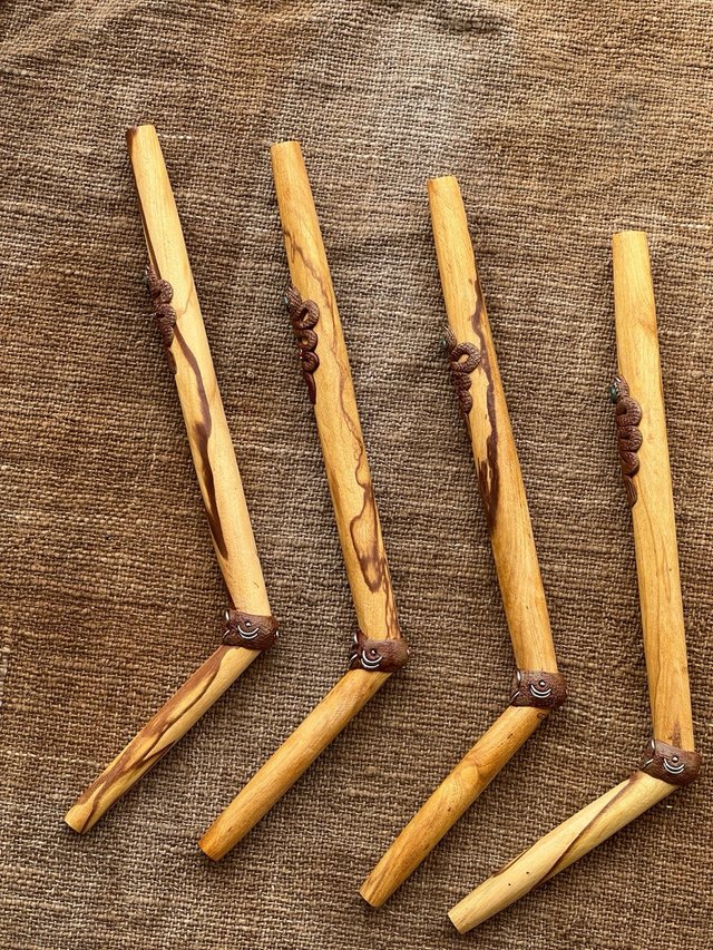 Tepi soplador de rapé madera de palosanto