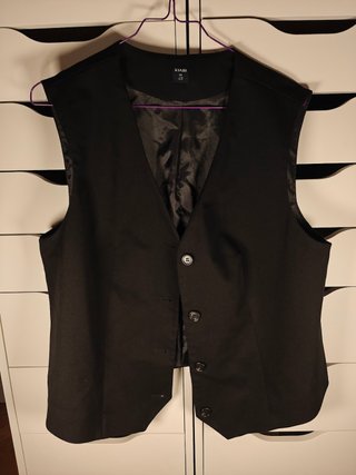 Chaleco de vestir Kiabi Talla 44 Negro