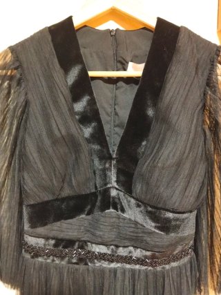 Vestido largo plisado Dilek Hanif Koton Talla L