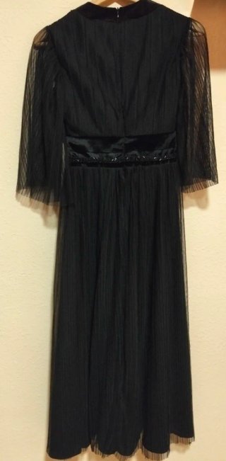 Vestido largo plisado Dilek Hanif Koton Talla L
