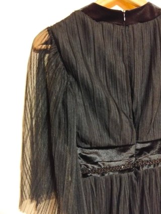 Vestido largo plisado Dilek Hanif Koton Talla L