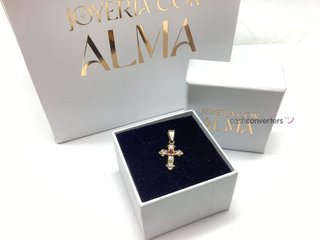 colgante oro 18k con piedra