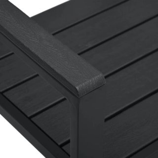 Banco jardín negro 120cm