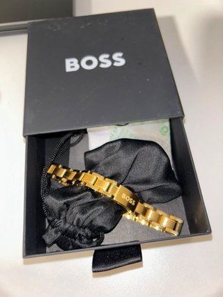 Pulsera Hombre Hugo Boss Dorada acero inoxidable
