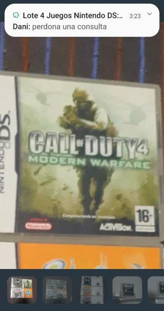 Lote 4 Juegos Nintendo DS: Call of Duty, bob espon