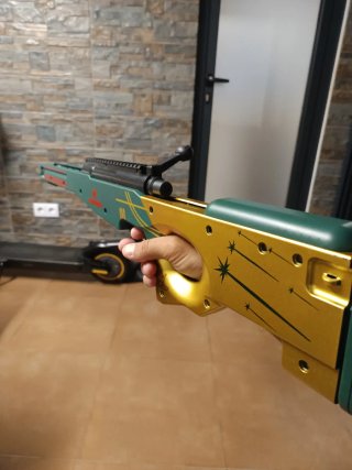 Rifle de precisão de brinquedo com acessórios