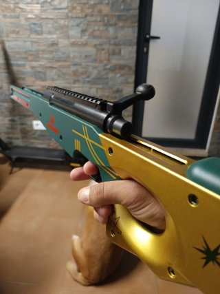 Rifle de precisão de brinquedo com acessórios