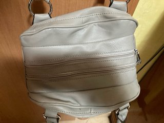 Borsa donna 2 scomparti grigio