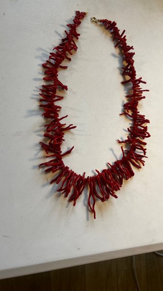 Collar Coral Mediterráneo Rojo