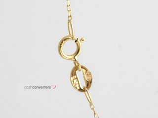 cadena oro 18k con piedra con diamante 22.5cm