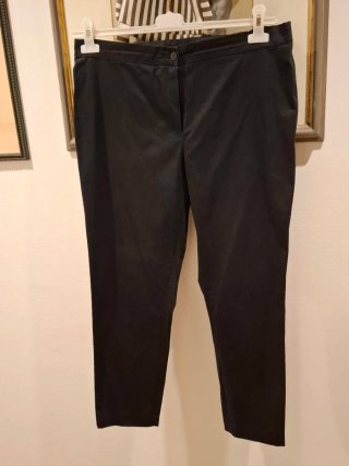 Pantaloni donna neri cotone Marina Rinaldi
