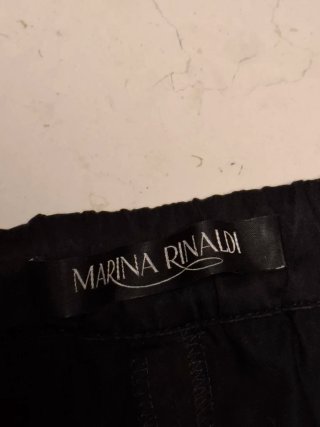 Pantaloni donna neri cotone Marina Rinaldi