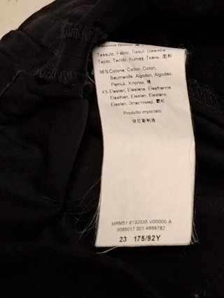 Pantaloni donna neri cotone Marina Rinaldi