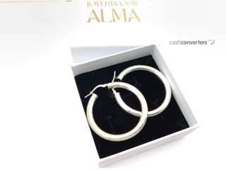 argollas plata 925mm
