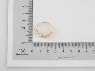 anillo oro 18k con piedra con circonita