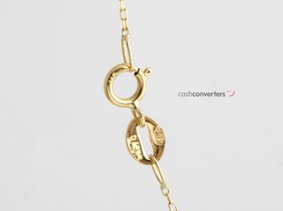 cadena oro 18k con piedra con diamante 22.5cm