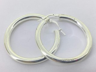 argollas plata 925mm