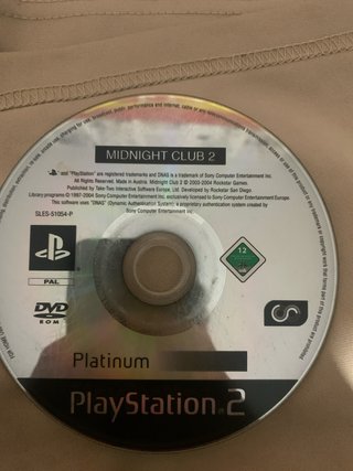 Midnight Club 2 PS2 (PlayStation 2) Juego Carreras