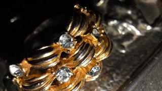 Anillos y colgantes Vintage con  60/70plata-vermei
