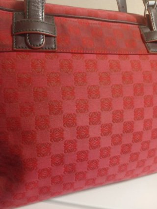 Bolso Loewe Rojo y Marrón