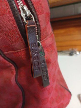 Bolso Loewe Rojo y Marrón
