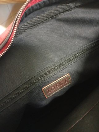 Bolso Loewe Rojo y Marrón